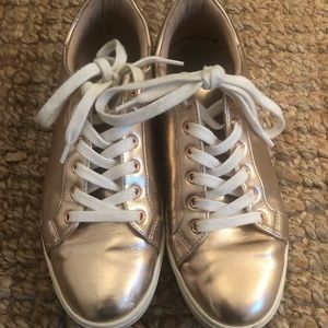 Aldo rose gold sneakers 7.5